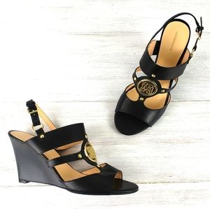 Liz Claiborne Open Toe Wedge Sandals NWOT